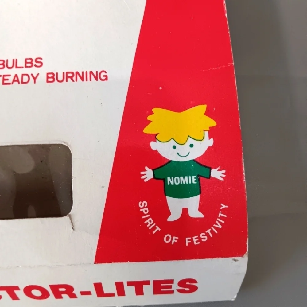 VTG NOMA Christmas Light Reflector Box Nomie Spirit of Festivity Cardboard 11